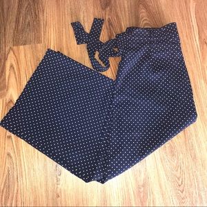 Carolina Belle Wide Leg Capri Pants - Navy Blue 8 NWOT